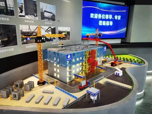施工場(chǎng)景沙盤模型